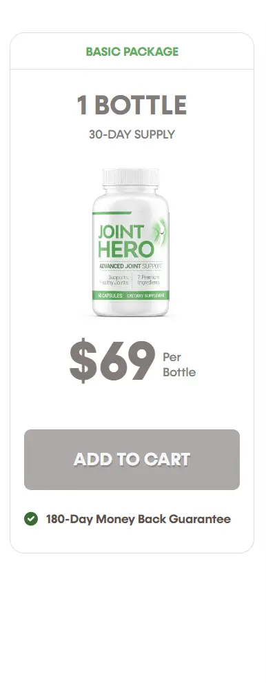 joint hero one bottle pricing